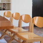 8 chaises baumann koka kimono vintage bistrot bois scandinave moderniste