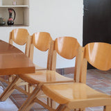 8 chaises baumann koka kimono vintage bistrot bois scandinave moderniste