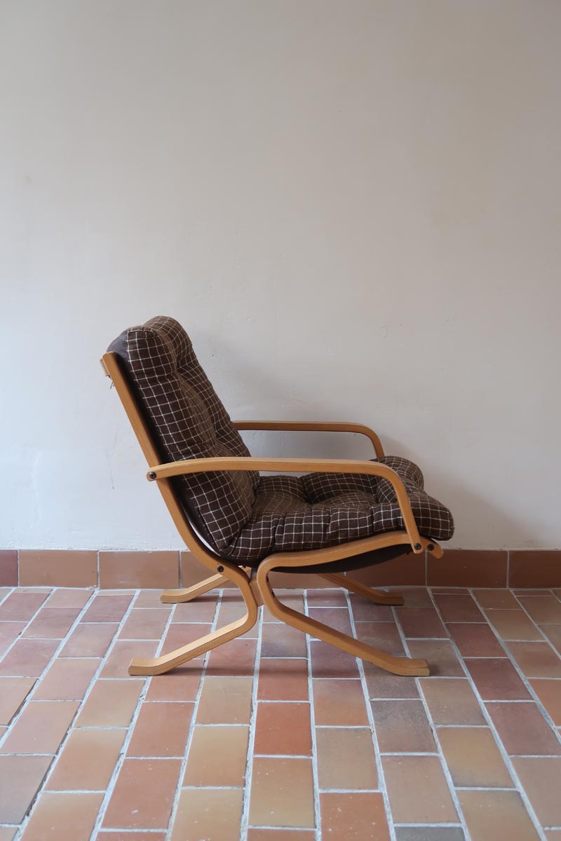 fauteuil scandinave siesta lounge chair mid century ingmar relling westnofa furniture bois courbé