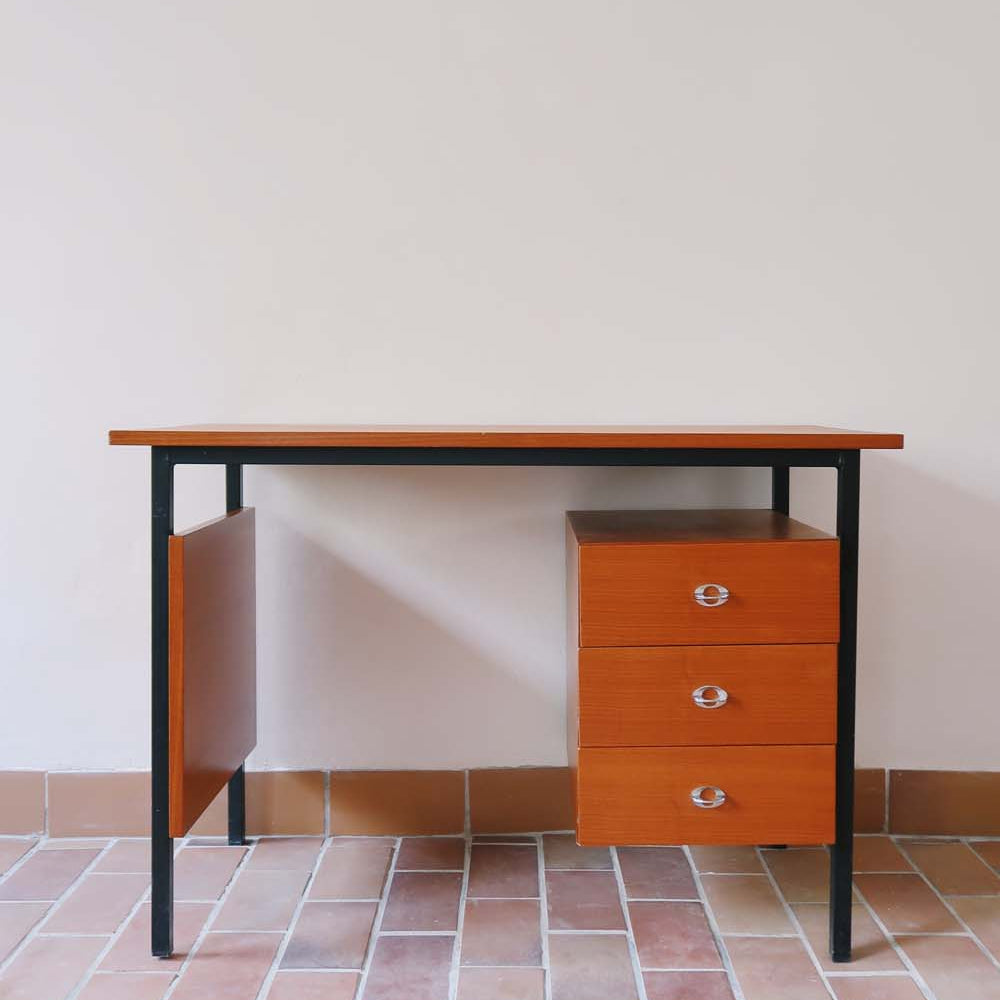 bureau danois vintage scandinave moderniste bois teck années 60