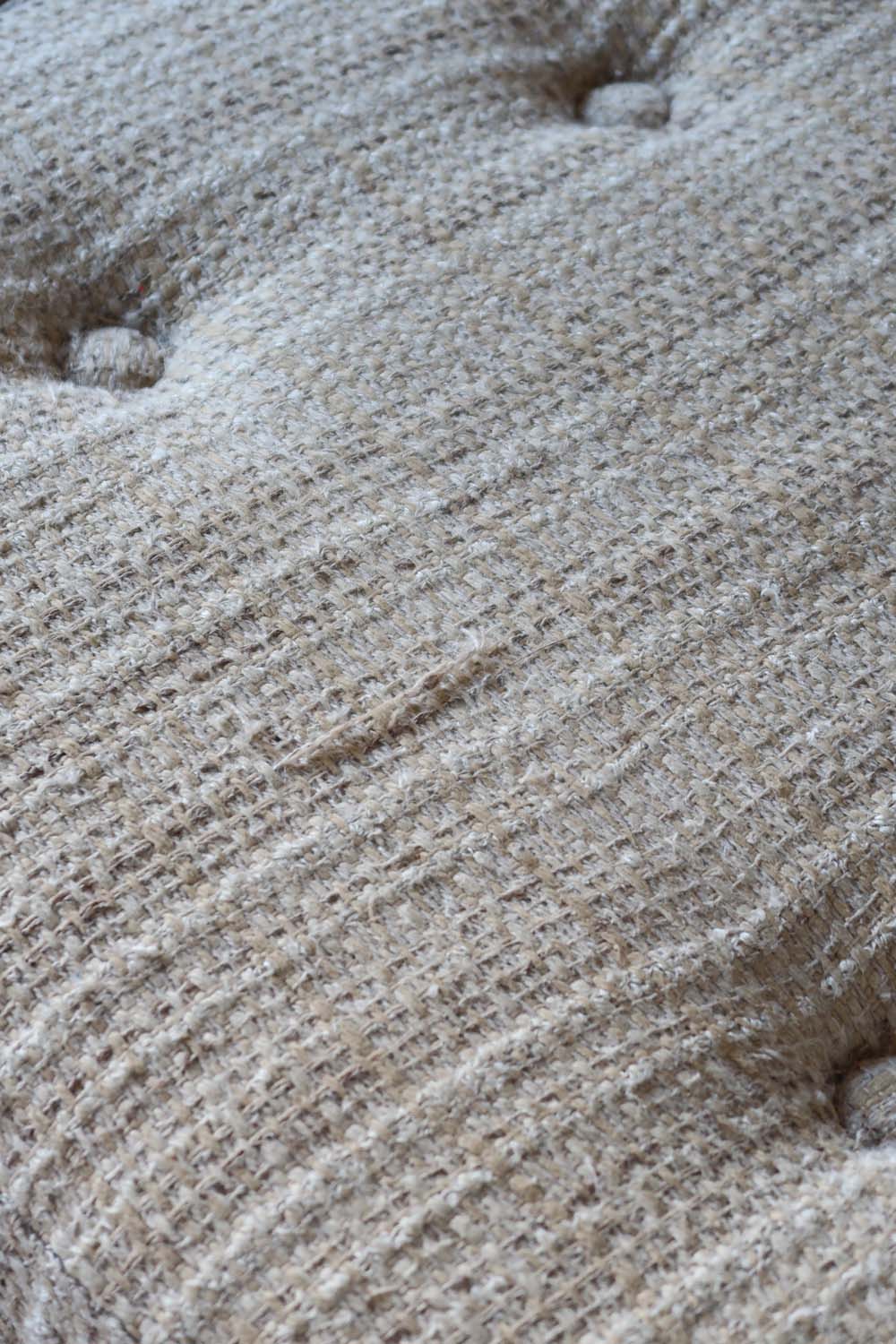 canapé 3 places banquette daybed scandinave laine tweed vintage danois pieds compas