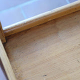desserte bar console roulette vintage bois pin scandinave porte plante chevet