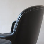 fauteuil chaise bureau comforto années 70 80 vintage mobilier international cuir charles pollock