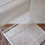 paire 2 chaises blanche spaghetti Giandomenico Belotti Alias 1980