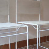 paire 2 chaises blanche spaghetti Giandomenico Belotti Alias 1980