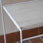 paire 2 chaises blanche spaghetti Giandomenico Belotti Alias 1980