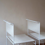 paire 2 chaises blanche spaghetti Giandomenico Belotti Alias 1980