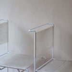 paire 2 chaises blanche spaghetti Giandomenico Belotti Alias 1980