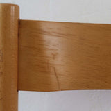 paire de chaise bistrot canné cannage bois vintage scandinave clair