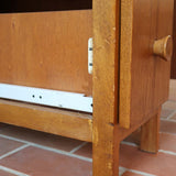 petit bureau bois extensible pliant rallonge vintage scandinave teck ancien artisanal