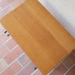 table chevet scandinave vintage bois danois pieds compas