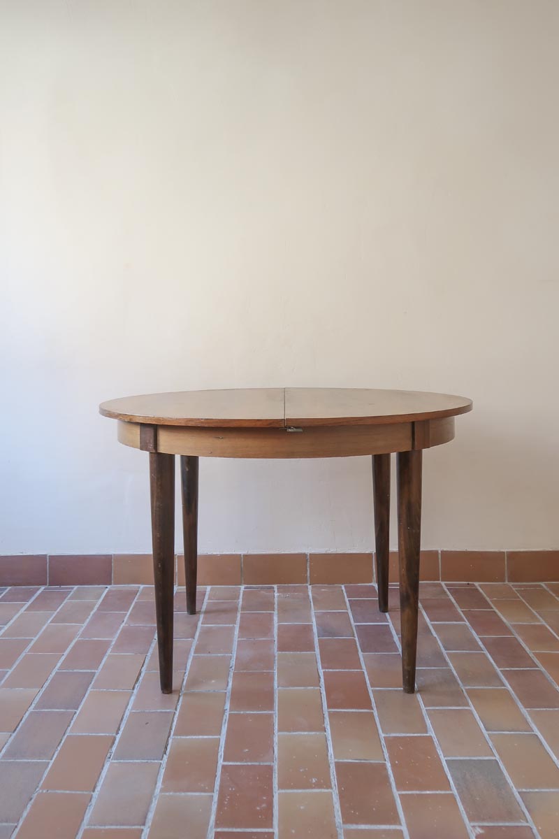 table ronde scandinave rallonges extensible danois