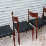 chaise scandinave frem rojle vintage bois cuir