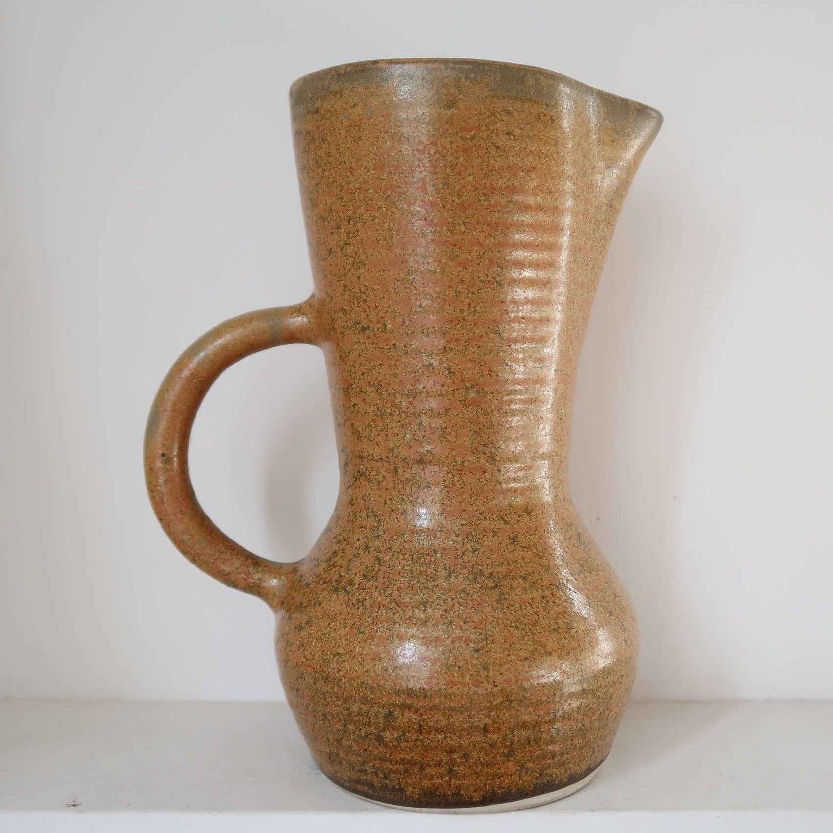 carafe grès vintage cruche pichet vase ancien artisanal vintage poterie céramique