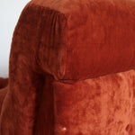chauffeuse angle velours brun fauteuil ligne roset togo michel ducaroy