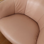 chauffeuse fauteuil pierre paulin skai cuir rose pierre paulin vintage design designer Eugenio gerli ben attal