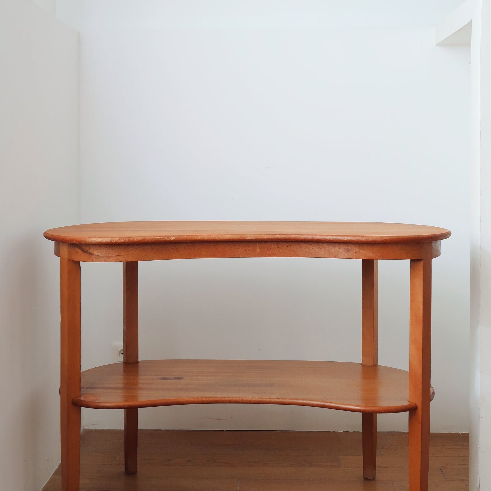 desserte vintage bois scandinave meuble table appoint clair