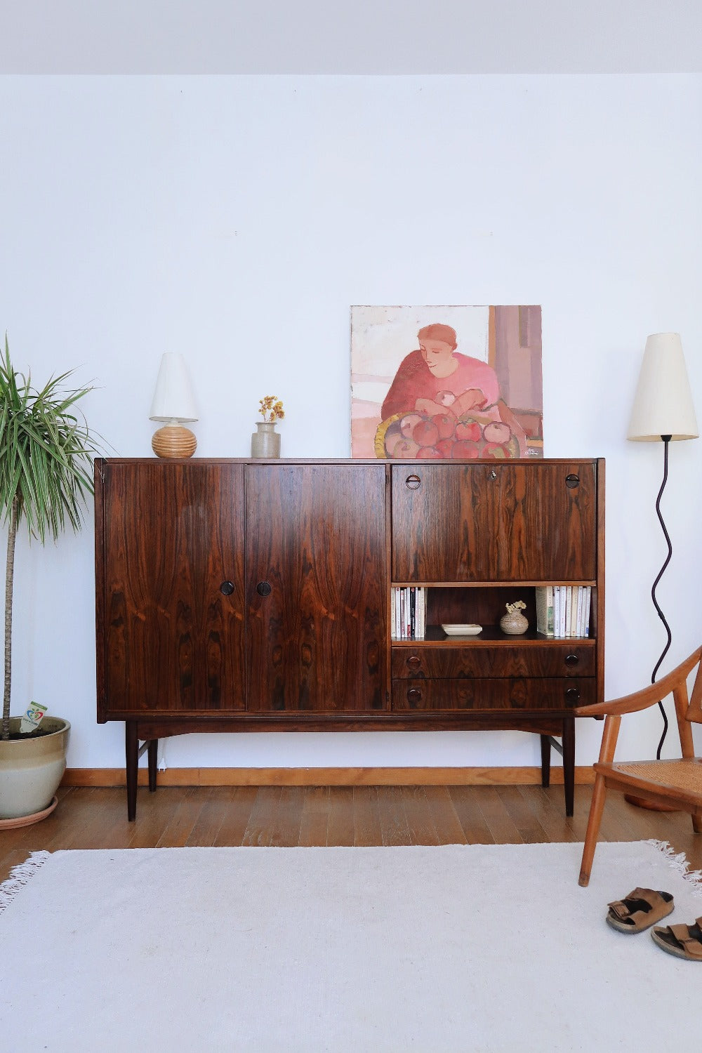 Buffet enfilade scandinave en palissandre – Aux Objets Trouvés