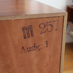 enfilade scandinave design pieds compas allemand vintage teck bois meuble tv