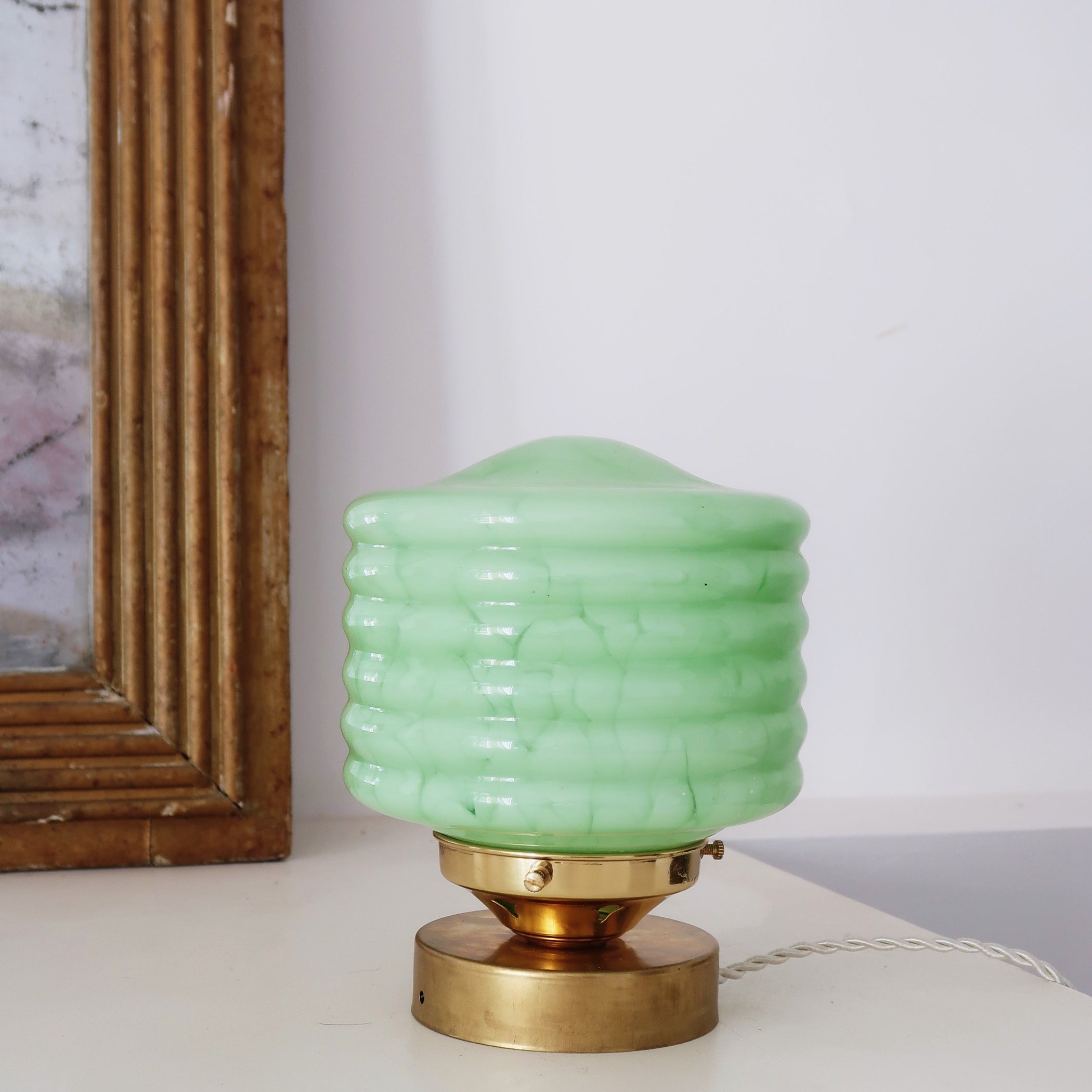 lampe à poser globe vintage