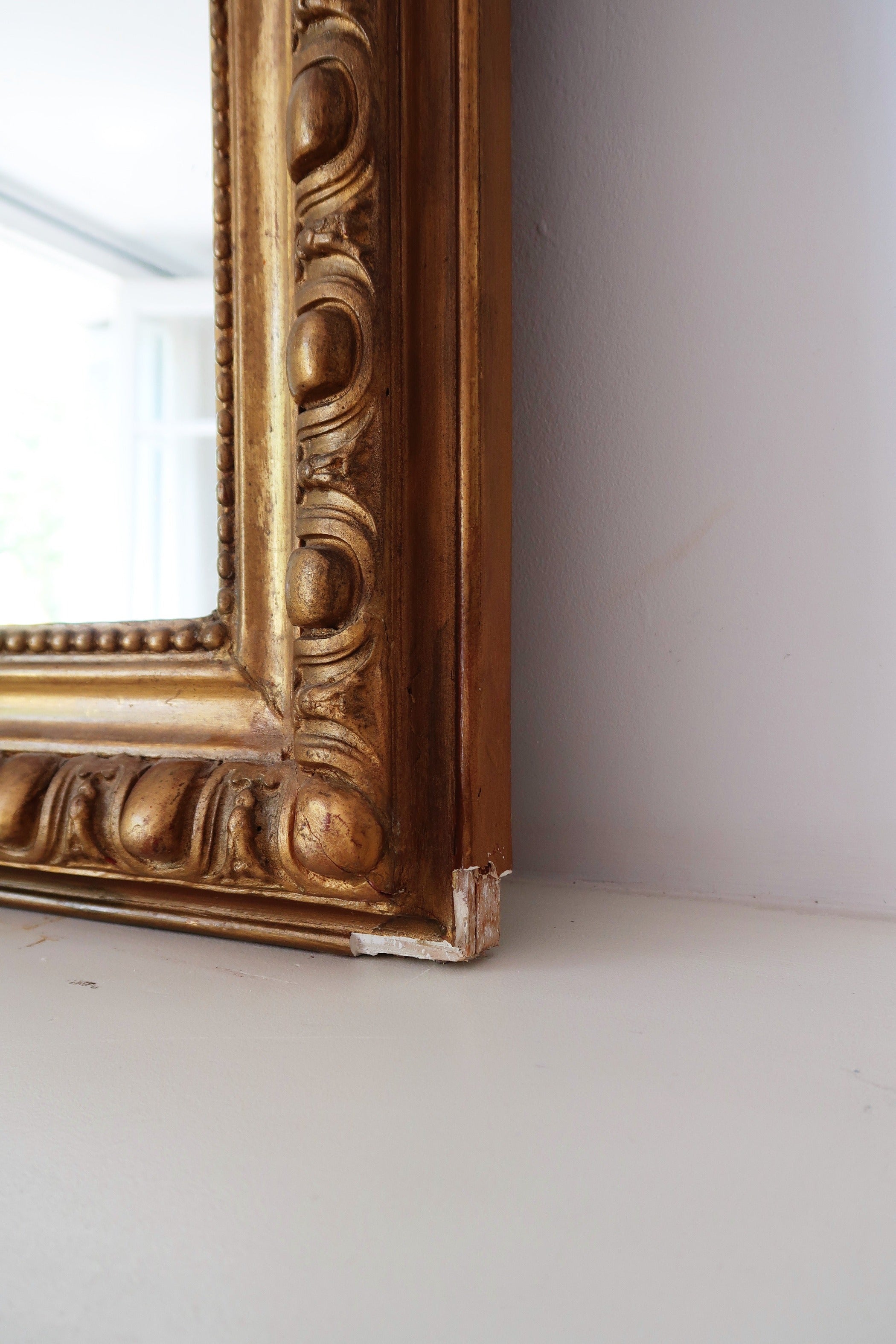 miroir louis philippe doré vintage glace
