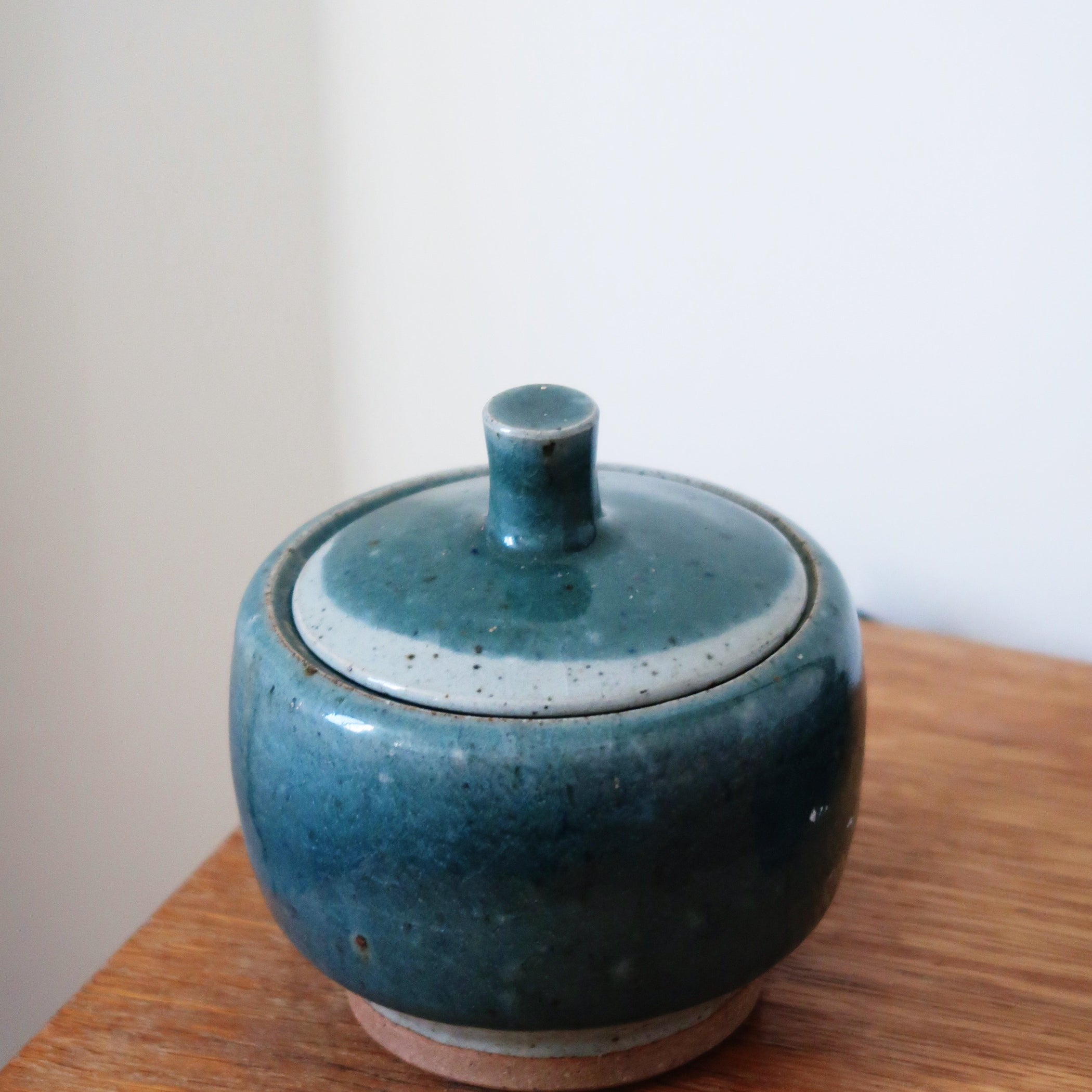 pot épices céramique vintage poterie artisanale