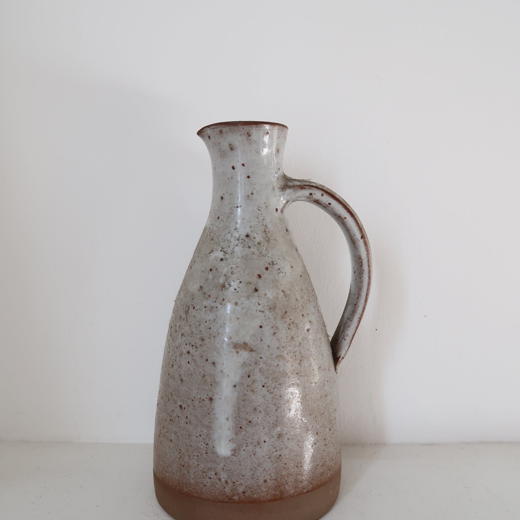 soliflore carafe vase grès céramique poterie vintage cruche