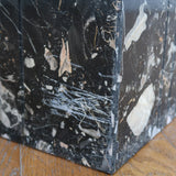 table basse travertin marbre granito granit noir vintage